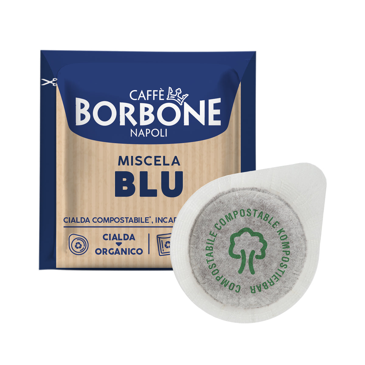 150 Cialde ESE 44 mm Caffè Borbone Miscela BLU