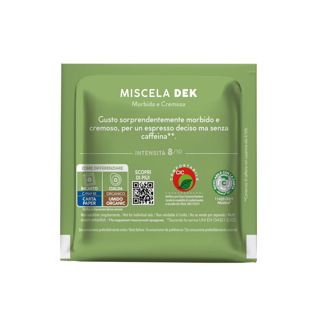 50 Cialde ESE 44 mm Caffè Borbone Miscela VERDE DEK