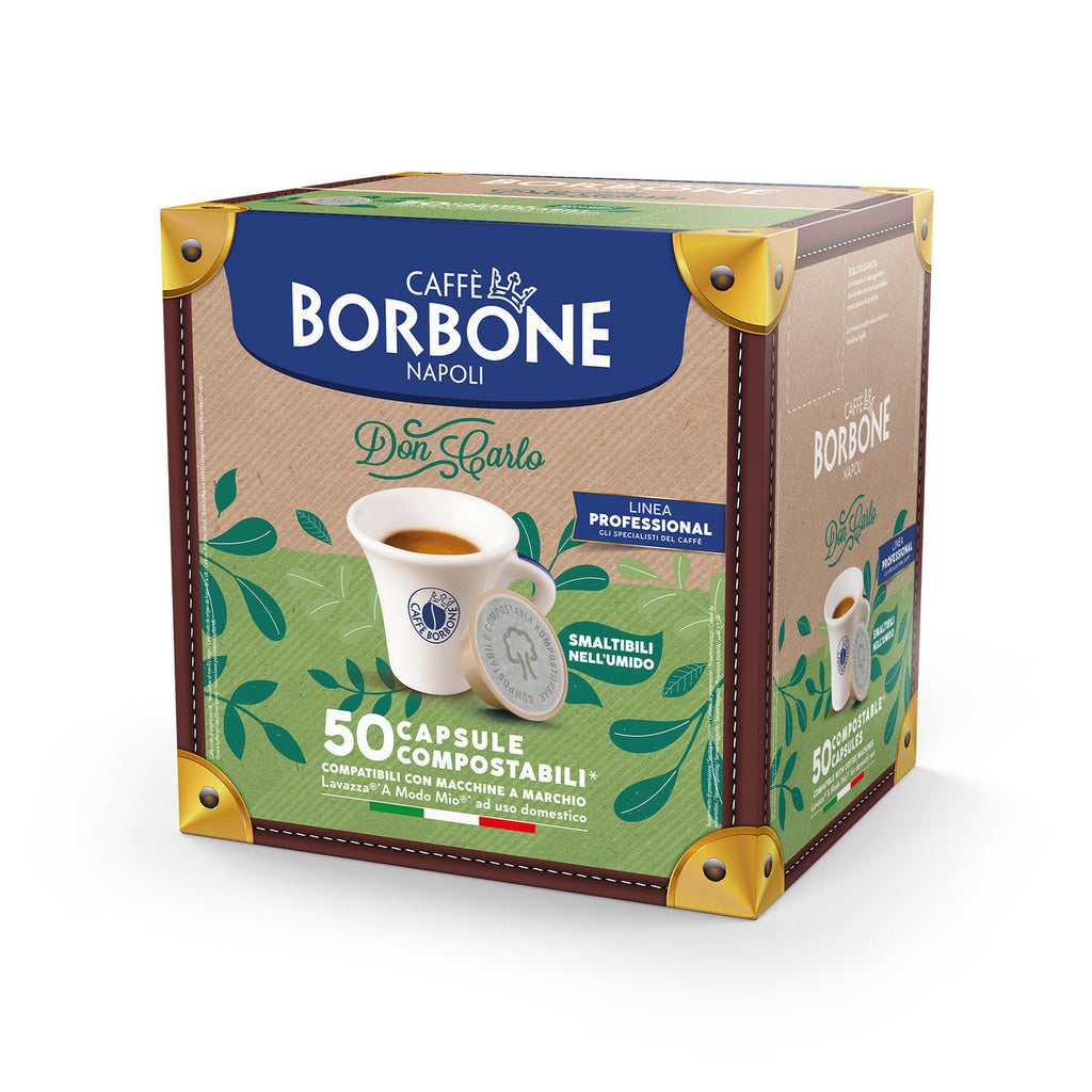 50 Capsule Borbone COMPOSTABILI e COMPATIBILI Don Carlo Miscela ORO