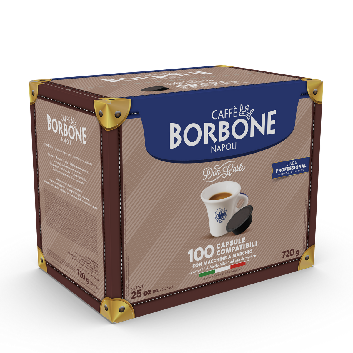 100 Capsule Borbone Compatibili Don Carlo Miscela BLU