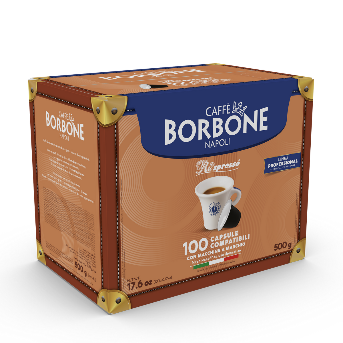 100 Capsule Borbone Compatibili con macchine ad uso domestico Nespresso®* Miscela BLU